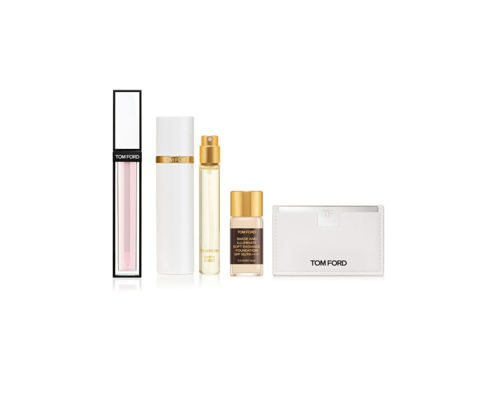 Private Blend Atomizer &amp; Rose Lip Tint Oil Set - WHITE SUEDE